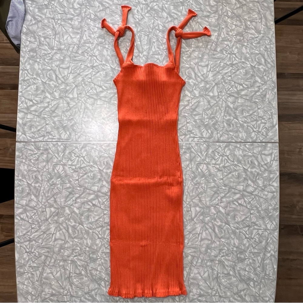 Rolla Coster, Midi Dress, Orange, size Small